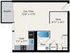 1 Bed 1 Bath Floor plan 1 Bed 1 Bath Floor plan at Park Lincoln by Reside, Chicago, 60614-2746