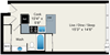 studio floor plan at reside on north park