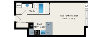 Floorplan at Reside on North Park