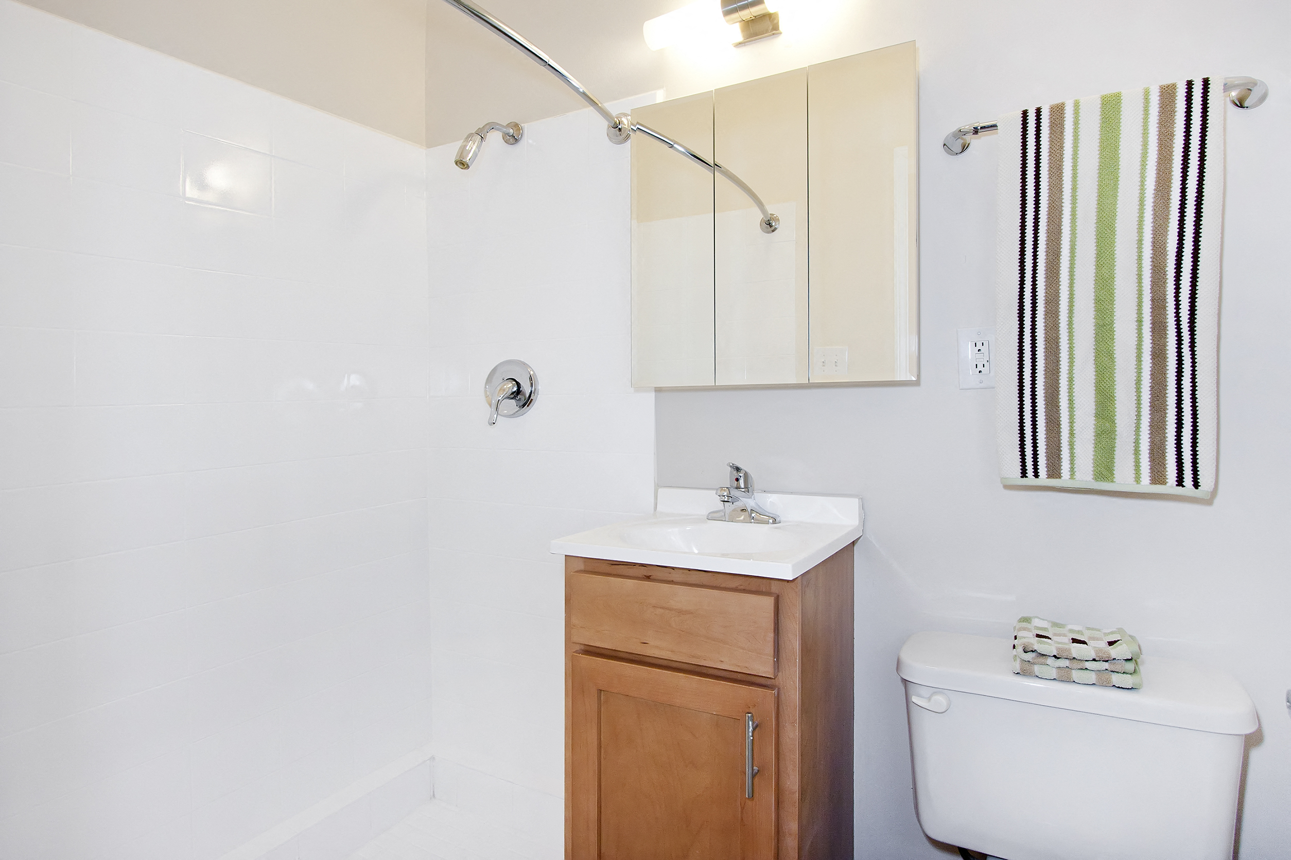 Spacious Bathrooms at Reside at 2525, Chicago, IL,60614