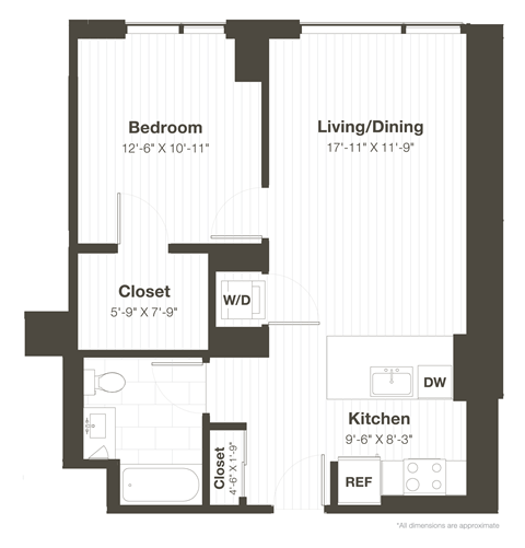 1 Bed 1 Bath State and Chestnut Apartments in Gold Coast Chicago