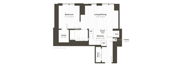 A black and white image of a floor plan for a house.