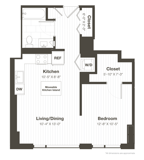 Convertible Apartment State and Chestnut in Gold Coast Chicago
