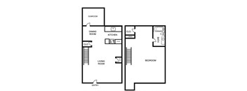 A4 - Deluxe 1BR + Office Townhome