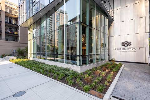 The front of a building with the number 88 on it.