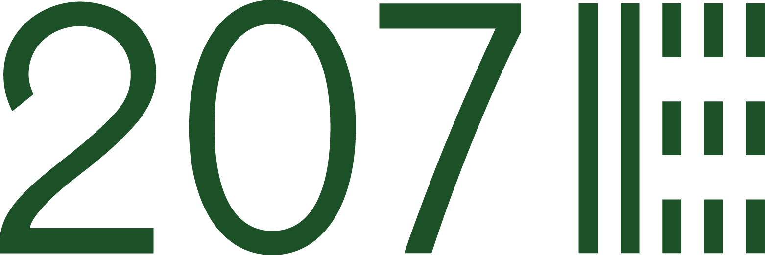 The image features the number 207 in a large, bold font.