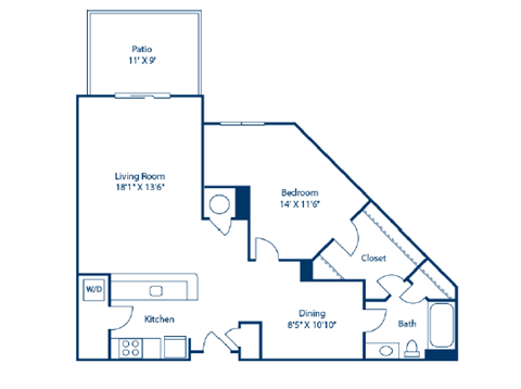 A blueprint of a house layout with labeled rooms and dimensions.