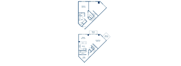 A black and white image of a house floor plan.