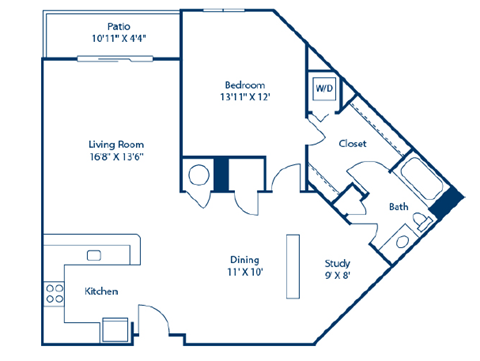 A black and white image of a house floor plan.