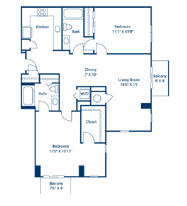 A black and white image of a house floor plan.