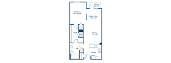 A black and white image of a house floor plan.