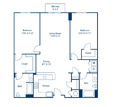 A black and white image of a house floor plan.
