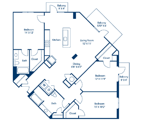 A black and white image of a house floor plan.