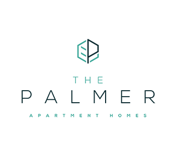 The Palmer Apartment Homes logo on a green background.