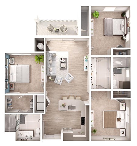 7407 Dominion Park Lane Studio-3 Beds Apartment for Rent - Photo Gallery 27