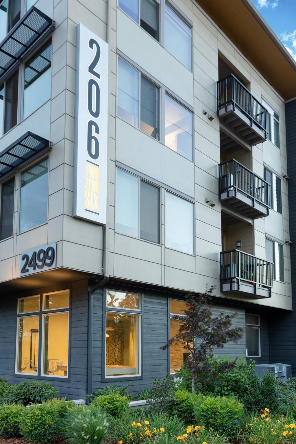 A building with the number 2066 on it.