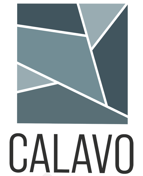 The image shows a graphic with the word "CALAVO" in bold letters.