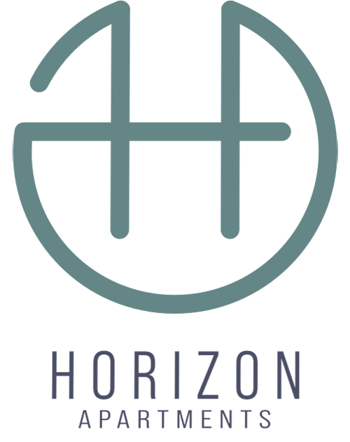 A logo for Horizon Apartments is displayed.