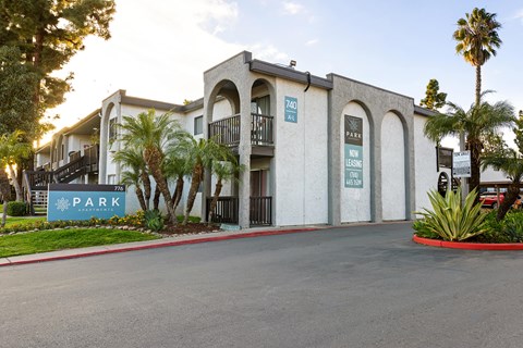 A building with the word Park on it.