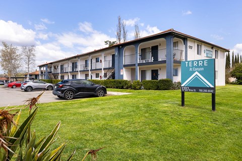 A building with the sign