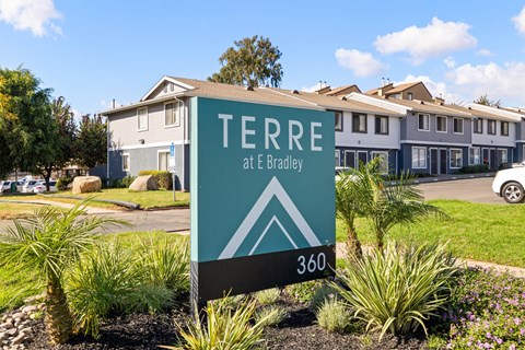 A sign for Terre at Bradley with a number 360 on it.