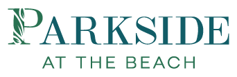 A logo that says Parkside at the Beach.