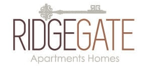 A logo for Ridgegate Apartments Homes is displayed.