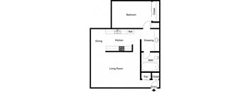 1 Bedroom 1 Bath