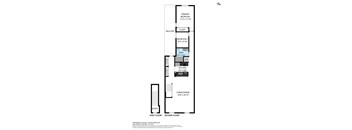 A floor plan for a two-story home with a balcony and a den.