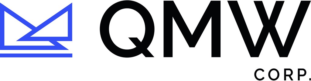 The image features the letters QMV and the word CORP.