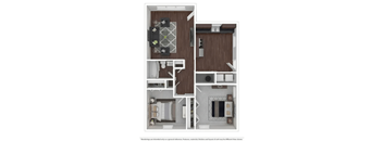 2 bedroom 1 bath B at Stonebrook of Franklin Apartments, Franklin