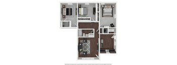 3 bedroom 1 bath B at Stonebrook of Franklin Apartments, Indiana, 46131