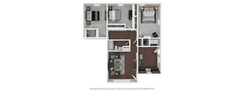 3 bedroom 1 bath C at Stonebrook of Franklin Apartments, Franklin, IN, 46131
