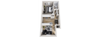 1 bed 1 bath A at Huntley Ridge Apartments, Kettering 45419