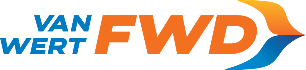 A graphic with the letters VAN WERT FWD.