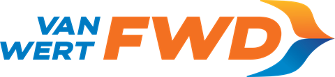 A graphic with the letters VAN WERT FWD.