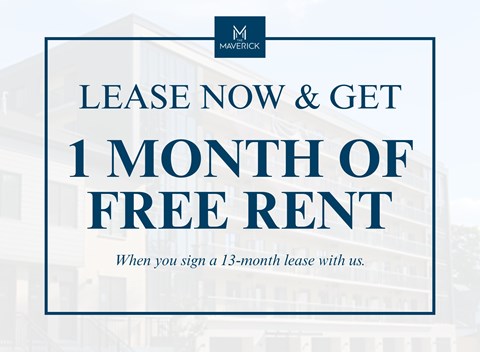 A promotional image for a leasing offer from Mavrick.