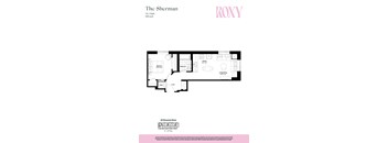 1 bed 1 bath floorplan K at Roxy Apartments, Ontario, L8H 0B7