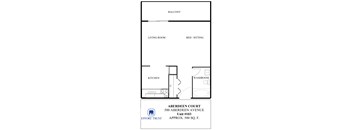 A floor plan for a property at 500 Aberdeen Avenue.