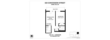 A floor plan for a 101 unit apartment building.