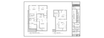 A floor plan for a two-unit condo with Unit 17 Lower & Unit 18 Plans on the left and Unit 17 Upper Plan on the right.