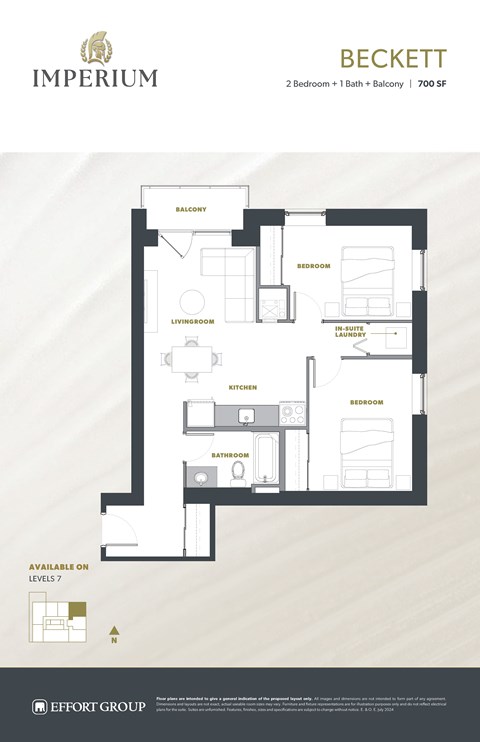 Beckett Floor Plan at Imperium, Dundas, ON