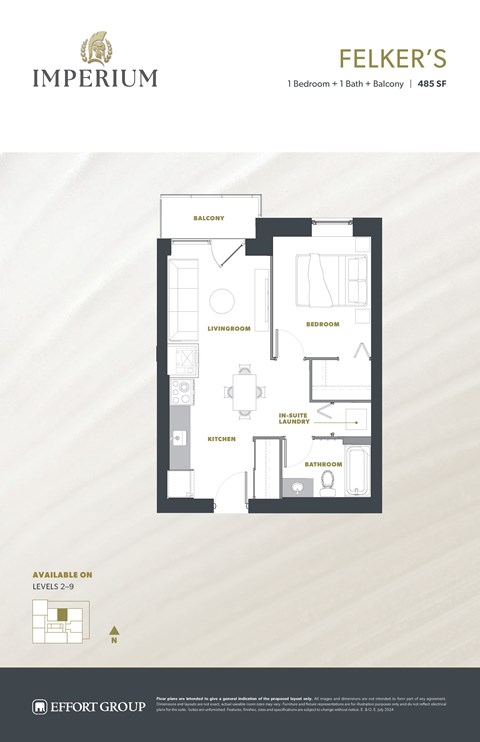 Felkers Floor Plan at Imperium, Dundas