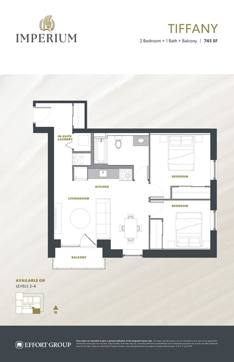 Tiffany Floor Plan at Imperium, Dundas, ON