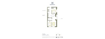 THEFAIRFIELD Floor Plan at The Maverick Apartments, Kitchener, ON