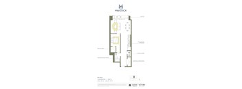 THEHURON Floor Plan at The Maverick Apartments, Kitchener, Ontario