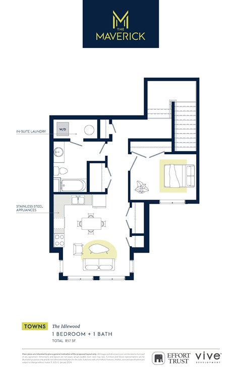 THEIDLEWOOD Floor Plan at The Maverick, Ontario