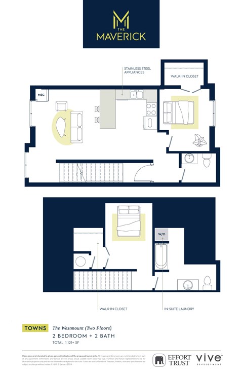 THEWESTMOUNT Floor Plan at The Maverick, Kitchener Ontario