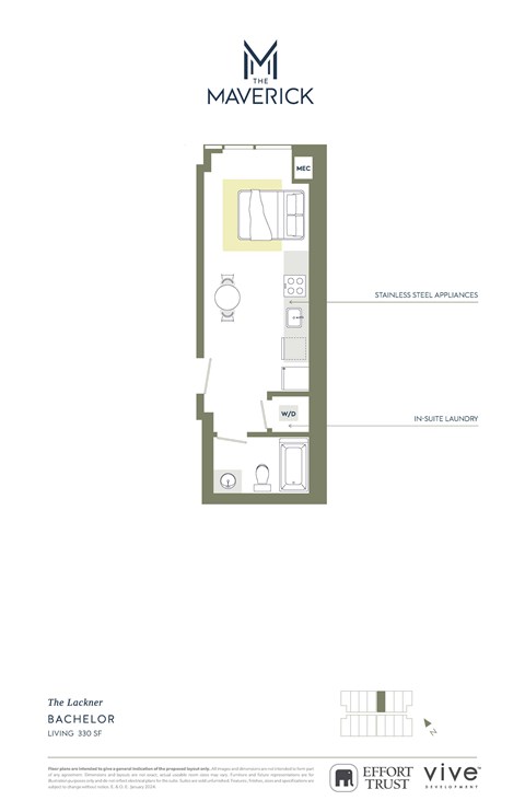 THELACKNER Floor Plan at The Maverick, Ontario, N2H 0E3