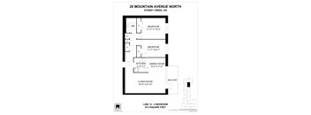 A floor plan for a home at 20 Mountain Avenue North.